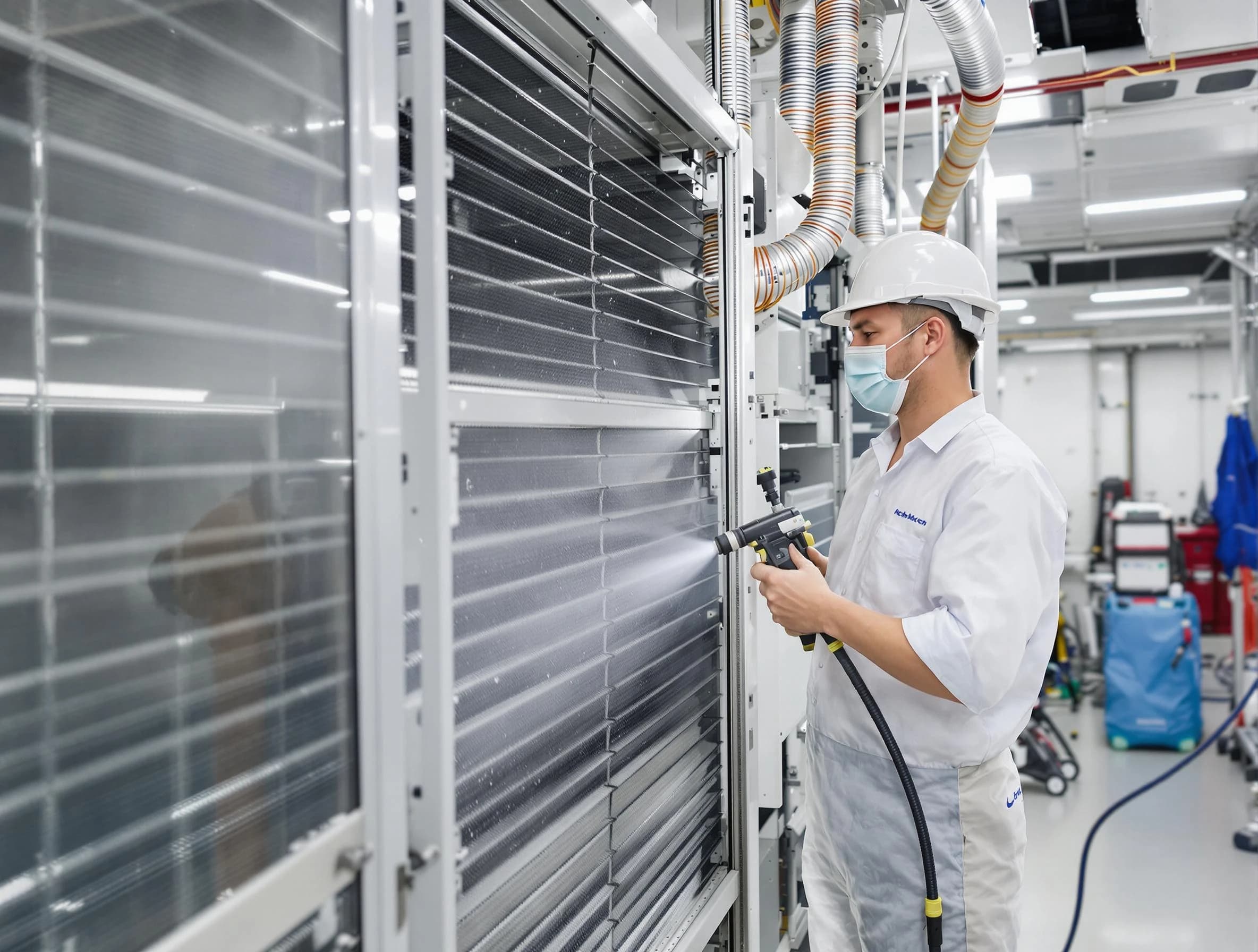 Professional AC coil cleaning by Adams Air Duct Cleaning in Adams