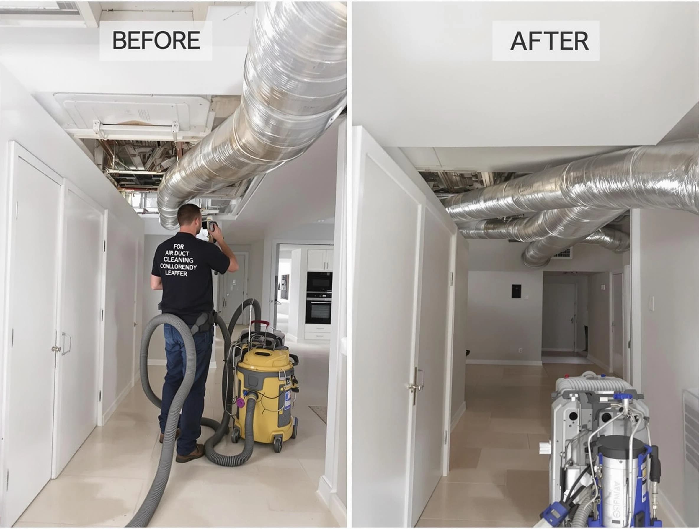 Adams Air Duct Cleaning professional performing thorough air duct cleaning in Adams