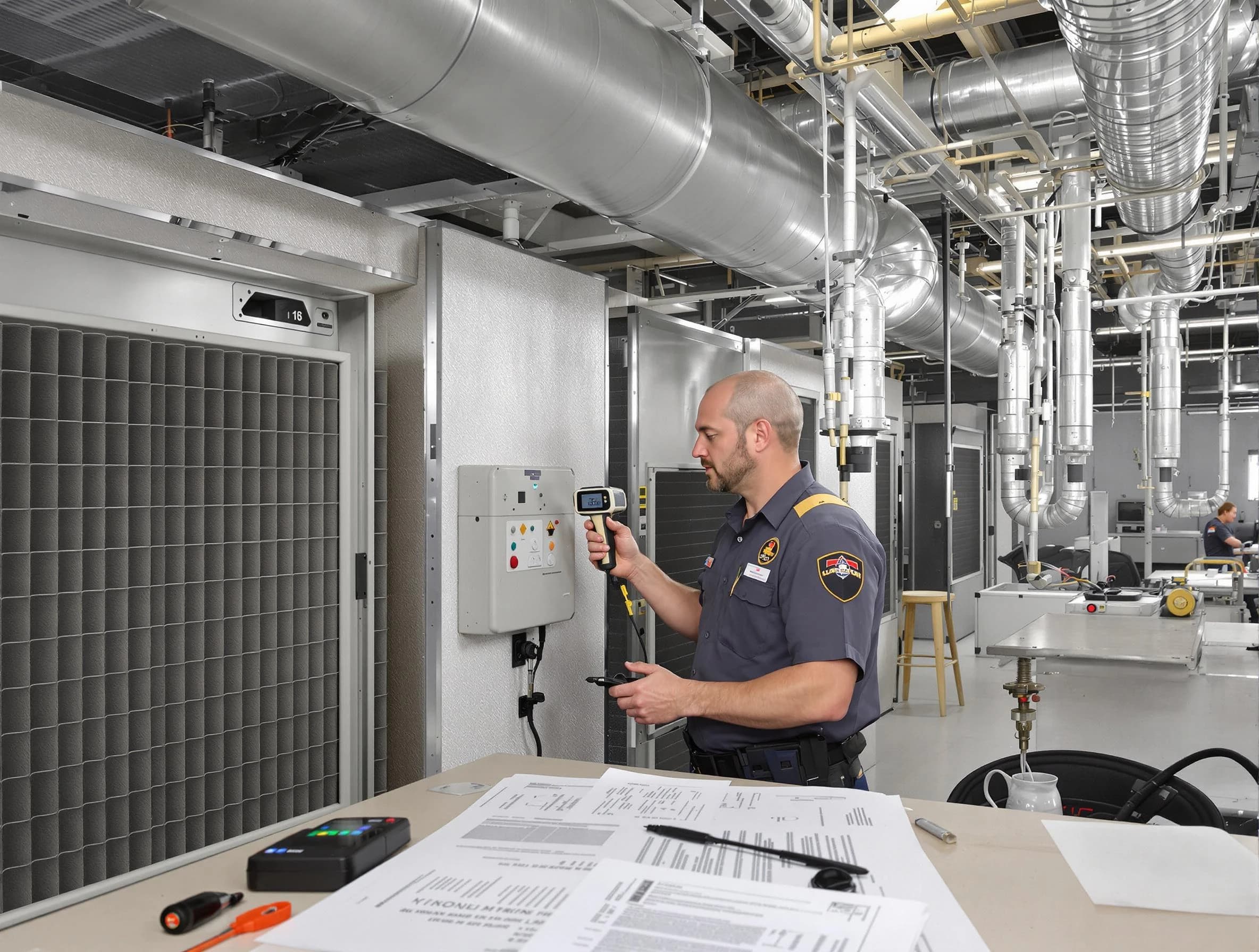 Professional filter system inspection by Adams Air Duct Cleaning in Adams