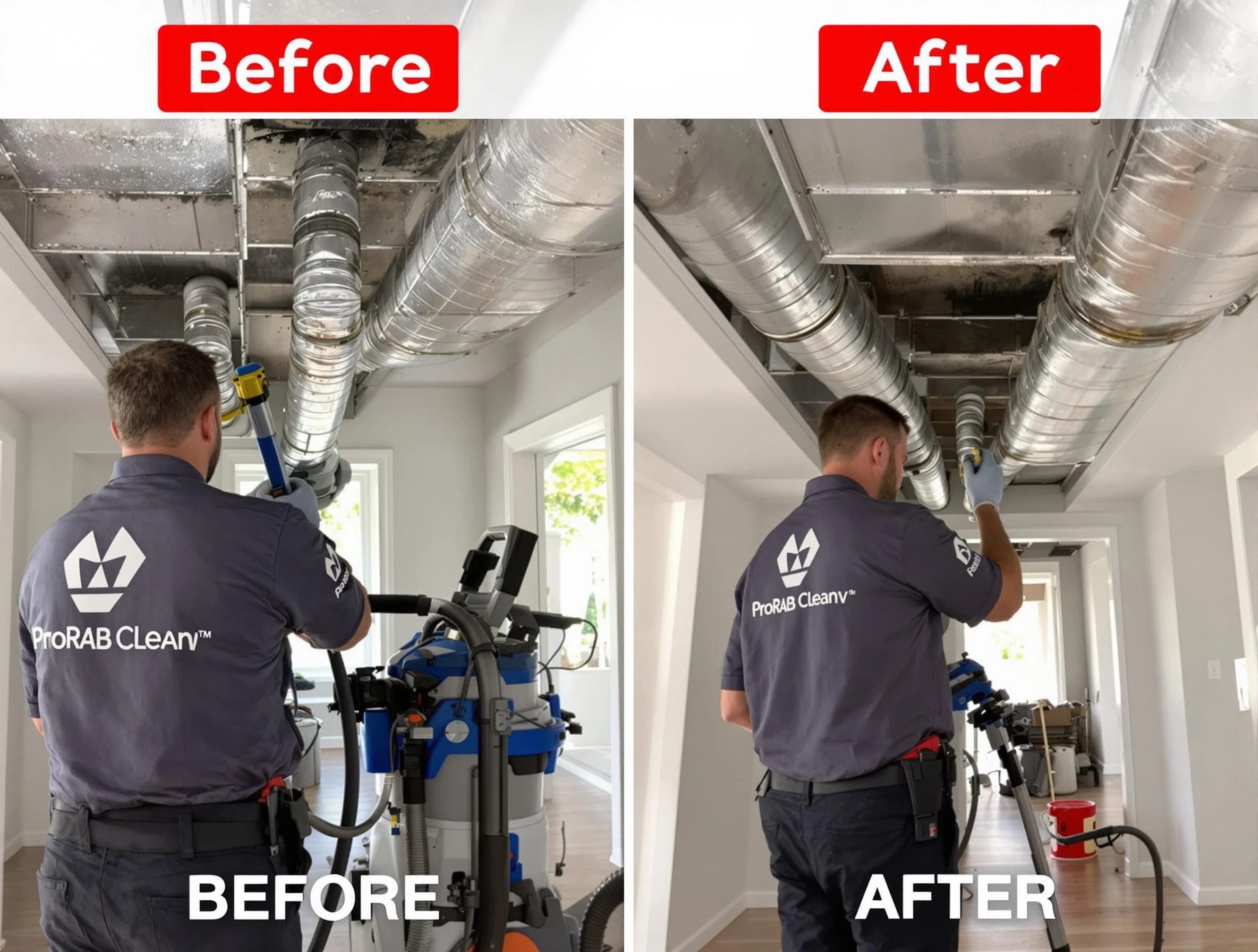 Adams Air Duct Cleaning expert performing thorough residential duct cleaning in a Adams home