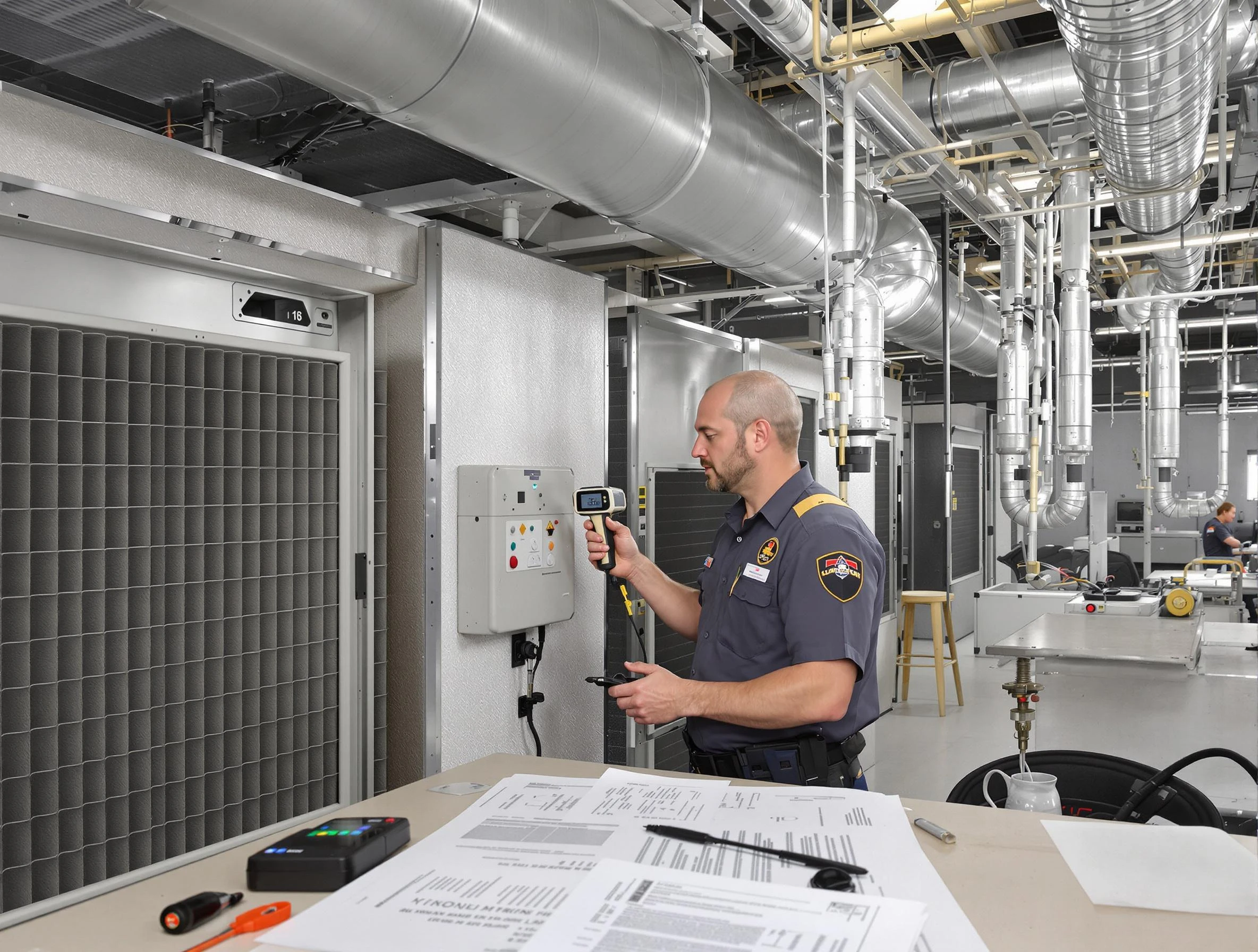 Professional filter system inspection by Adams Air Duct Cleaning in Adams