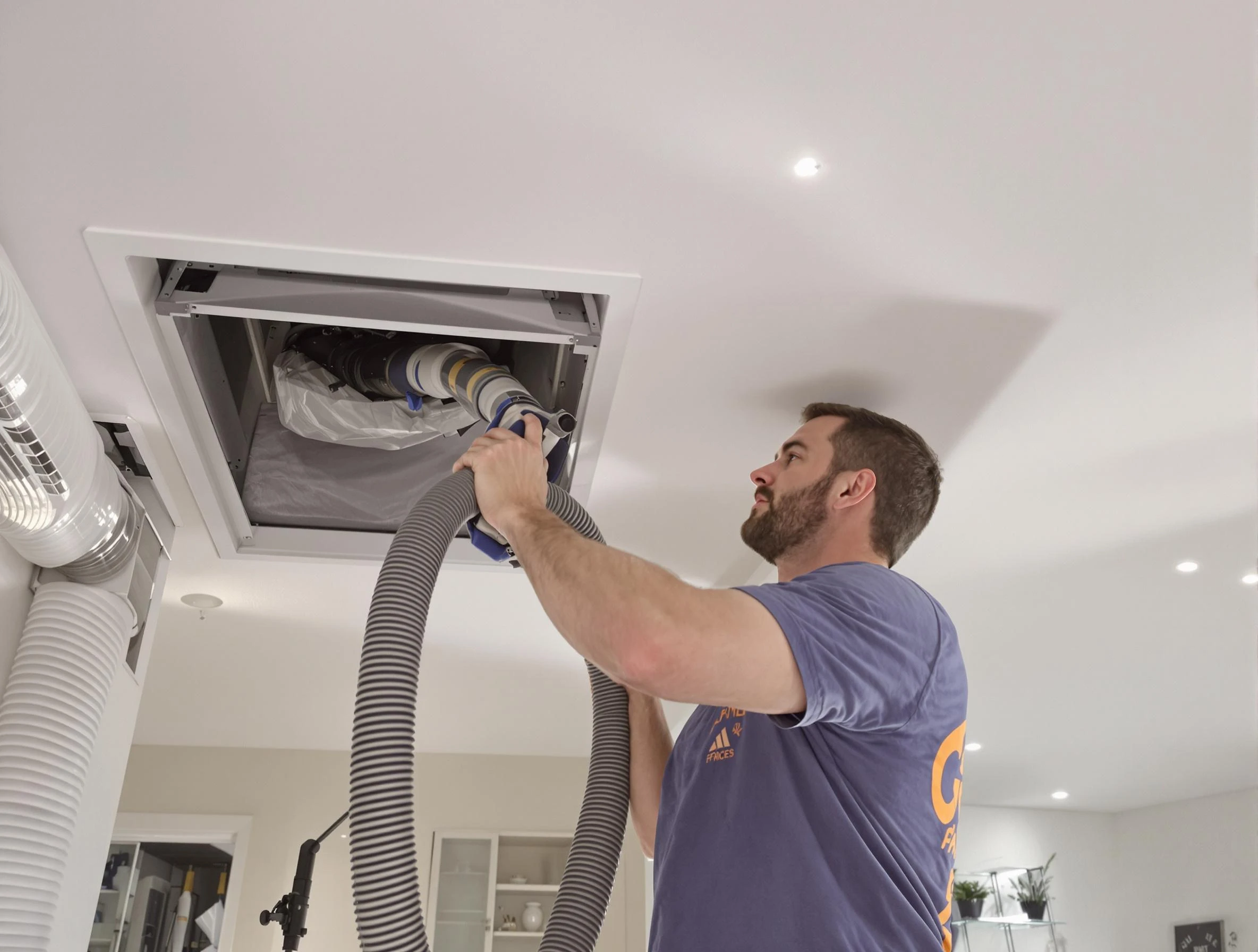 Precision indoor duct cleaning by Adams Air Duct Cleaning in Adams